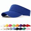 Structured Brim Outdoor Sports Hat Cotton Sun Visor Hat  Running Golf Tennis Pickleball