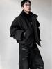 2025 Men's American Style Warm Versatile Cotton Jacket, Stand Collar, Winter, Short, Simple, Slimming Design.