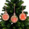 Handcrafted Wooden Holiday Cookie Decorations Safe For Kids Pet Nontoxic Paint Efficient Christmas Ornament