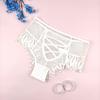 Lady Summer Sexy Hollow Out Cross Band High Waist Triangle Briefs