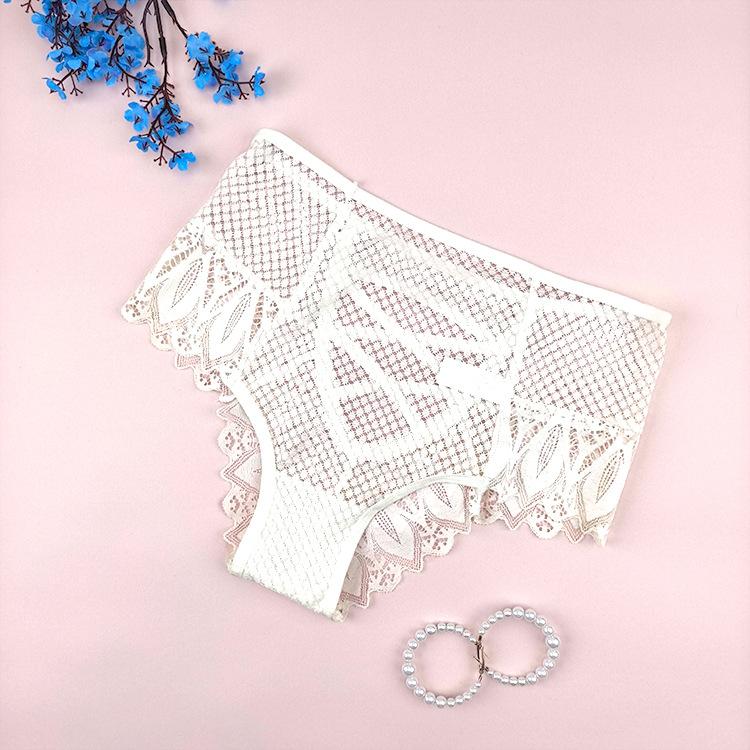 Lady Summer Sexy Hollow Out Cross Band High Waist Triangle Briefs