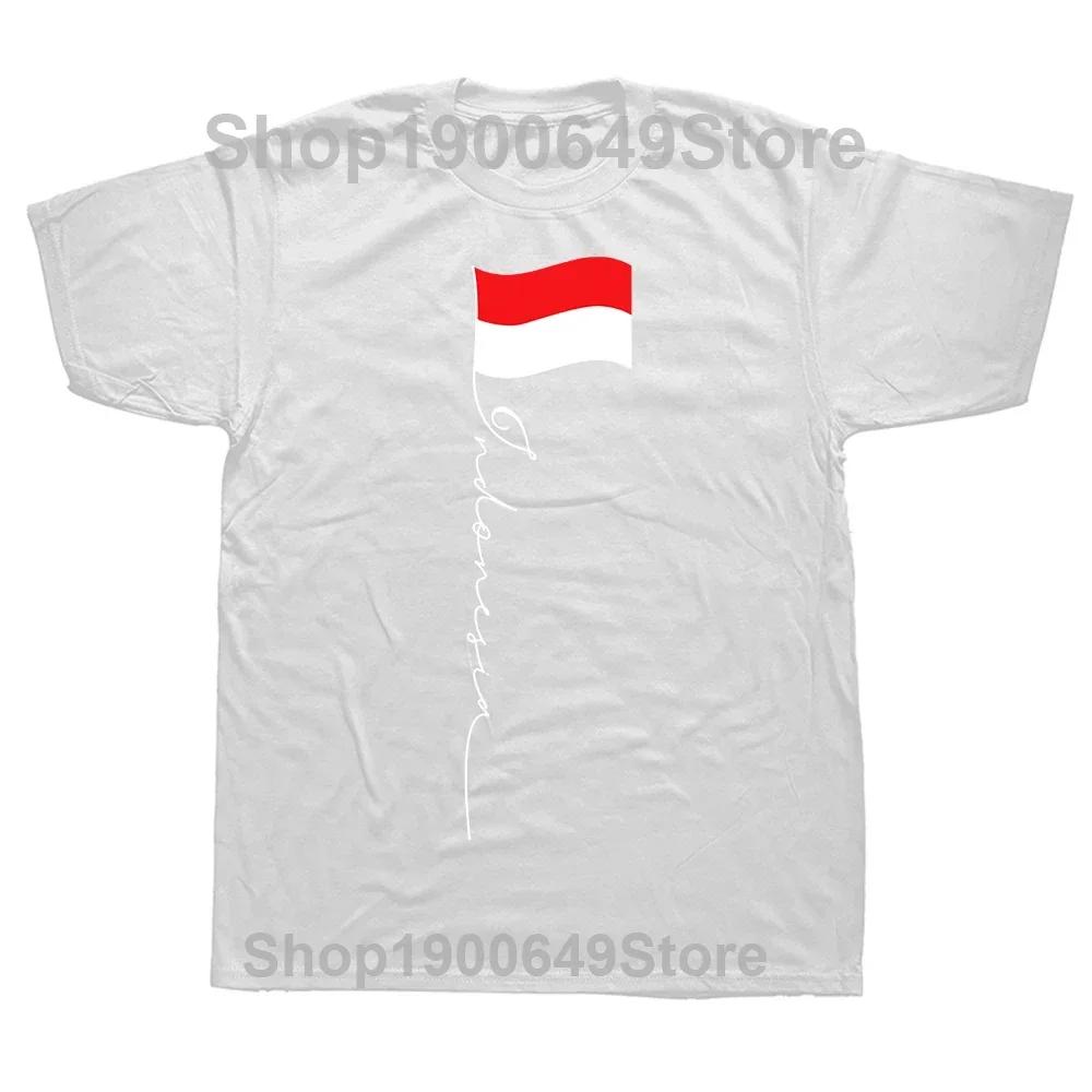 New Funny Indonesia Graphic Print Tops Unisex Casual Oversized Tshirt Hip Hop Fashion Short Sleeve Crewneck Indonesian T Shirts