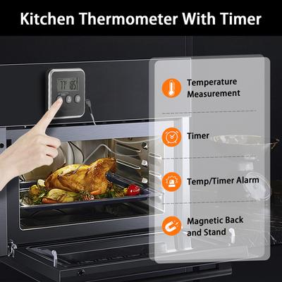 Digitálny teplomer na mäso Teplomer na grilovanie na grilovanie BBQ Gril Teplomer na fajčenie s inteligentným varením