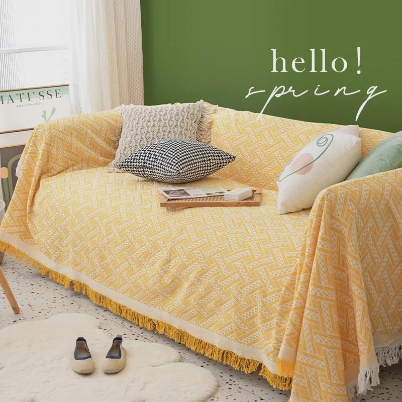 Nordic Internet Celebrity Full-Cover Sofa Blanket - Universal All-Inclusive Design