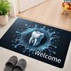 Dental Hygienist Porch Welcome Mat Orthodontic Floor Carpet for Indoor Anti Slip Toilet Bathroom Floor Rugs Cushions Pad