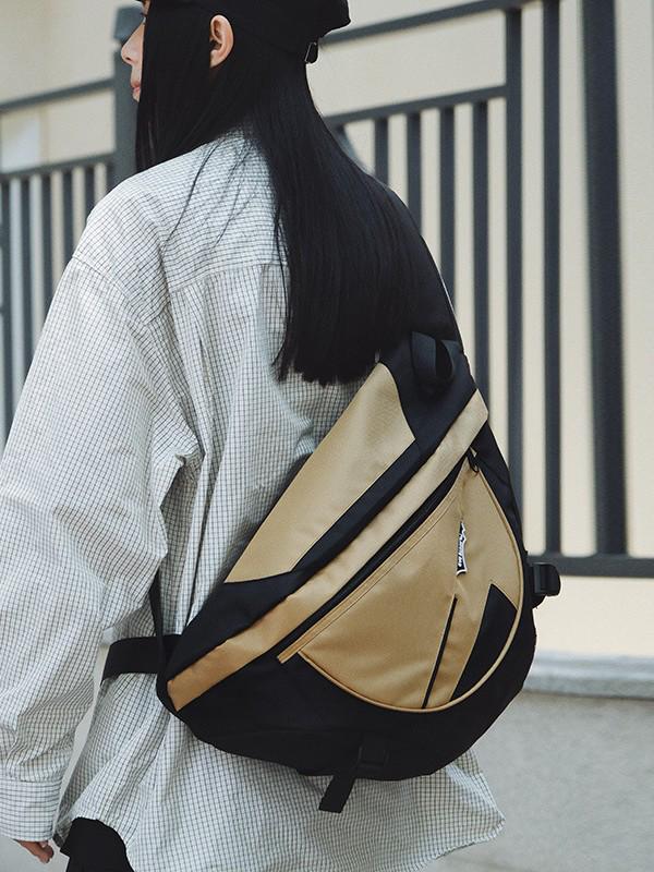 Men's Japanese-Korean Style Waterproof Multi-Functional Crossbody Backpack – Large Capacity for Commuting & Travel.