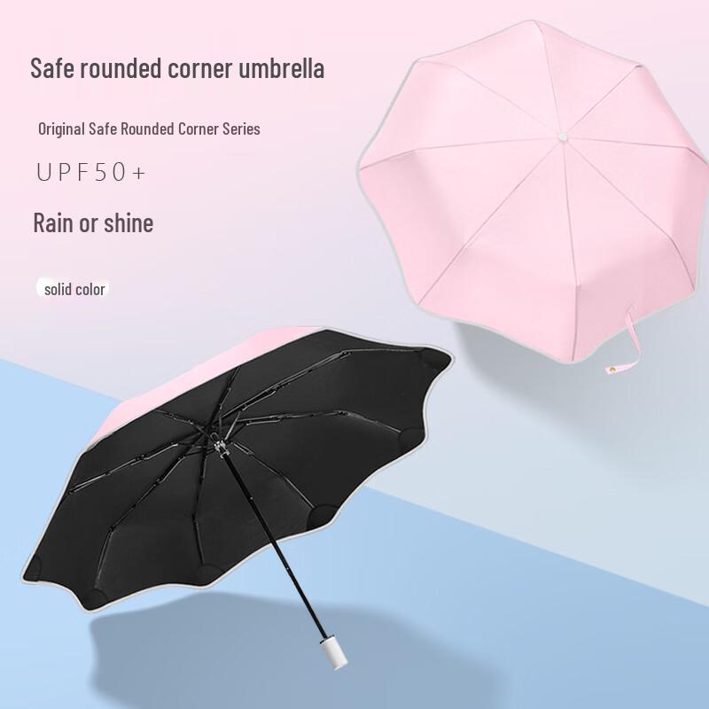XuQing Manual 3-Fold UV Protection Umbrella (2-Pack)