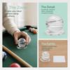 2PCS Aiming Practice Billiard Cue Stroke Trainer Round Base Cue Practice Ball  Aiming Accuracy