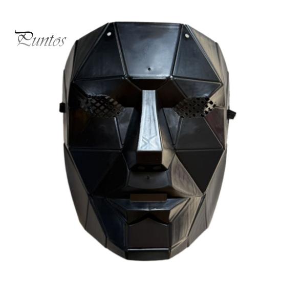 

Маска выживания в стиле игры Black Square Leader Boss Face Cushion, аксессуар для костюма на Хэллоуин для вечеринок и мероприятий чёрный