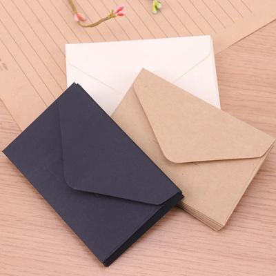 40 SZTUK 22x11cm Puste Mini Koperty Papierowe z Okienkiem Klasyczne Białe Czarne Kraft Koperta na Zaproszenie Ślubne Koperta na Prezent