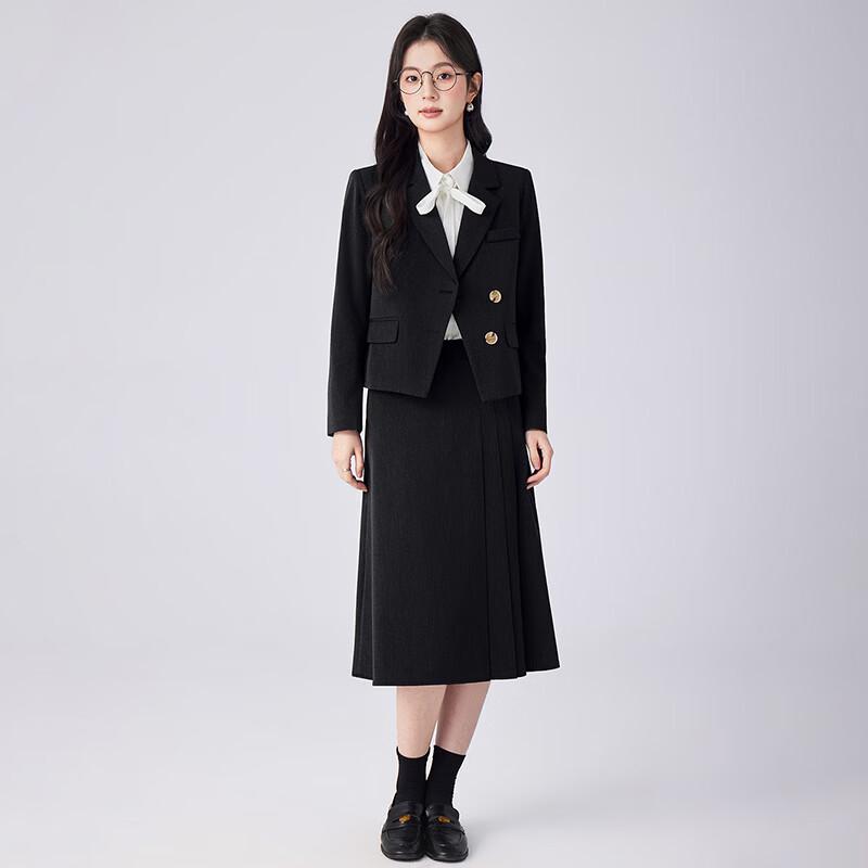 Women's Short Commuter Suit Jacket & Skirt Set