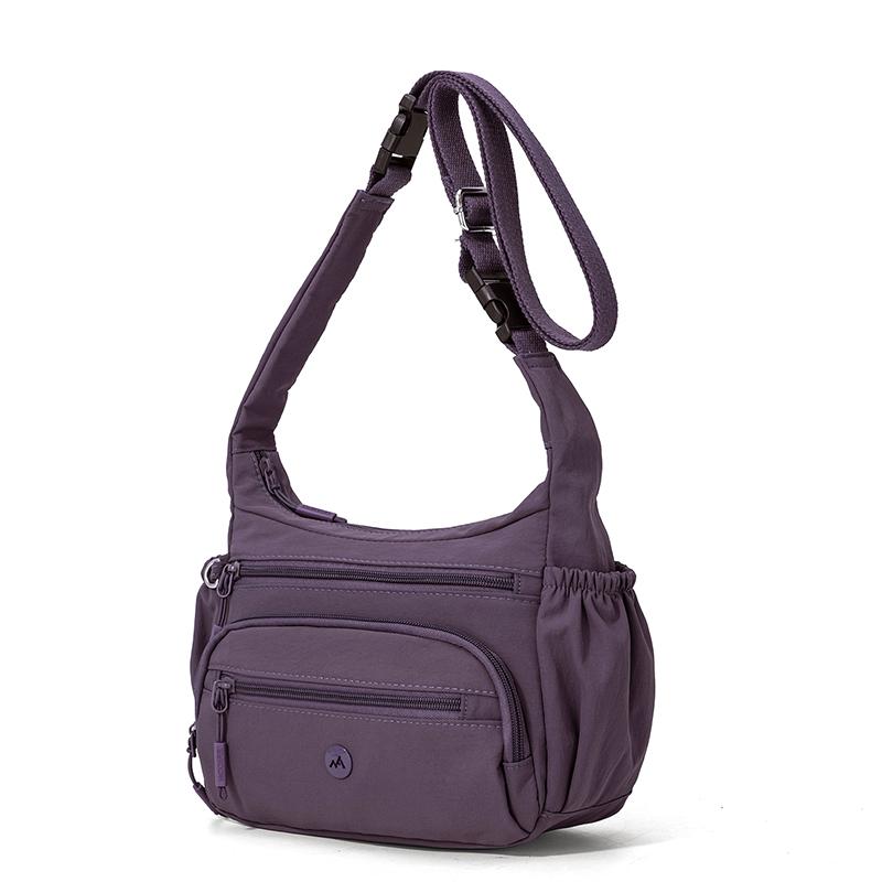 Multi-vakken Nylon Tas Pendelaar Multifunctioneel Schouder Crossbody Draagbaar Kleine Vierkante Tas
