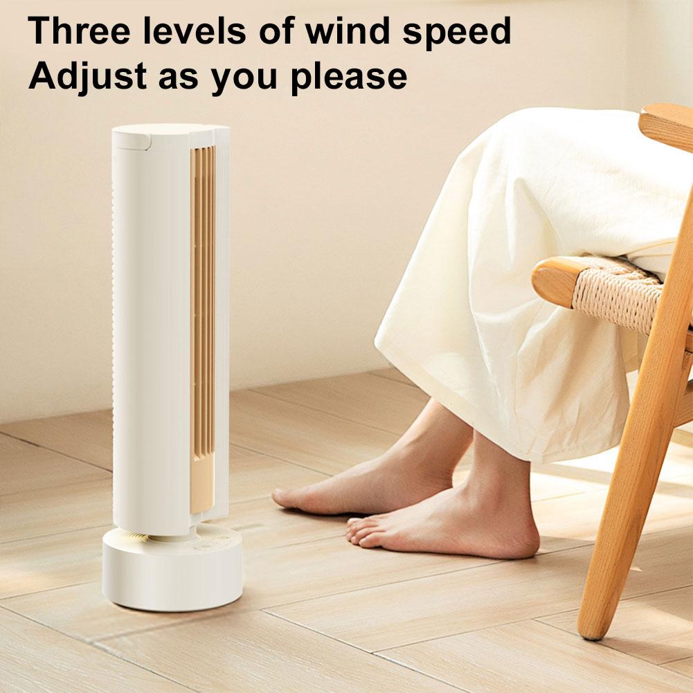 Tragbarer Turmventilator Klimaanlagenventilator 3 Geschwindigkeiten Blattloser Ventilator Leiser Oszillierender Ventilator Standventilator für Schlafzimmer Wohnzimmer Büro