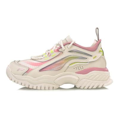 Li Ning Casual Shoes Women's Low Top White/Pink AGLP108-2
