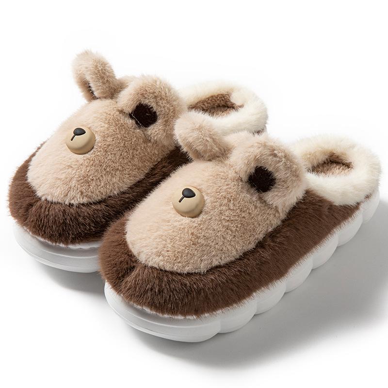 Cartoon cute cotton shoes autumn and winter indoor home warm and comfortable plush household cotton slippers