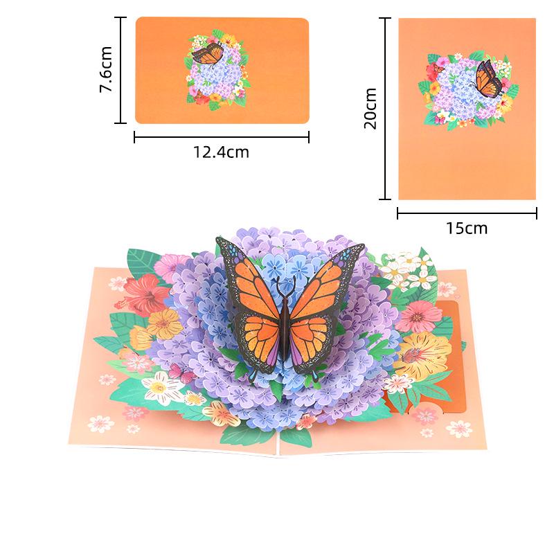 Popular 3D Handmade Christmas Bouquet Greeting Card