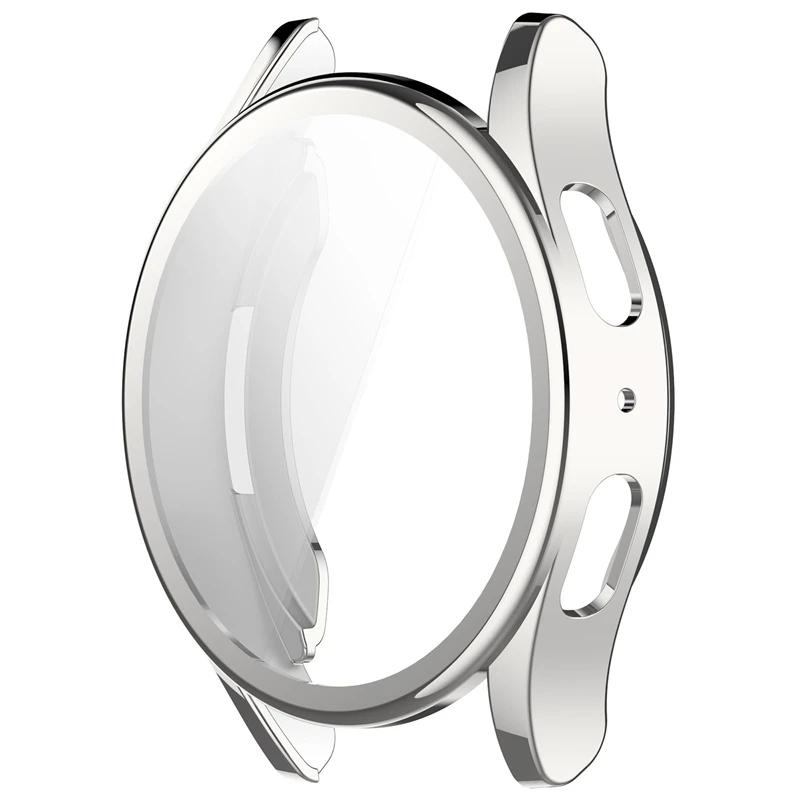 Silicone TPU Case Glass For Samsung Galaxy Watch 7 40mm 44mm Full Cover Screen Protector Bumper for Watch7 44mm 40mm Cover Shell