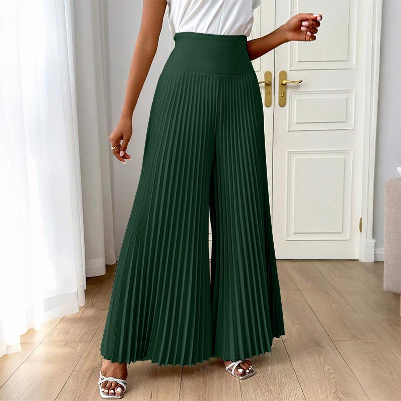 ZANZEA Women Casual Side Zipper Solid Color Loose Wide Leg Pants