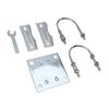 Antenna Mast Pipe Mount Stable Support Flexible Adjustment Aluminum Alloy Antenna Mast Bracket Mount for Roof Wall Set 2