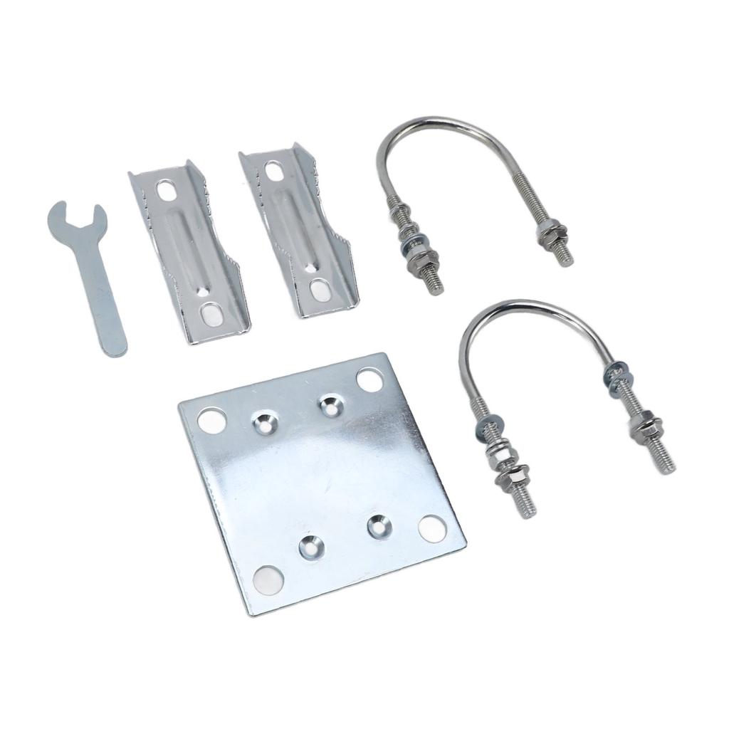 Antenna Mast Pipe Mount Stable Support Flexible Adjustment Aluminum Alloy Antenna Mast Bracket Mount for Roof Wall Set 2