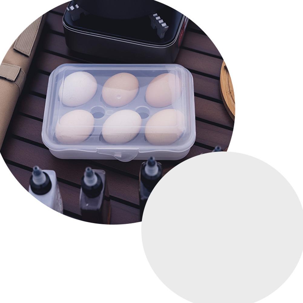 2/4/6  Egg Storage Box Portable Anti-shock Anti-fall Egg Holder Container For Outdoor Camping Picnic