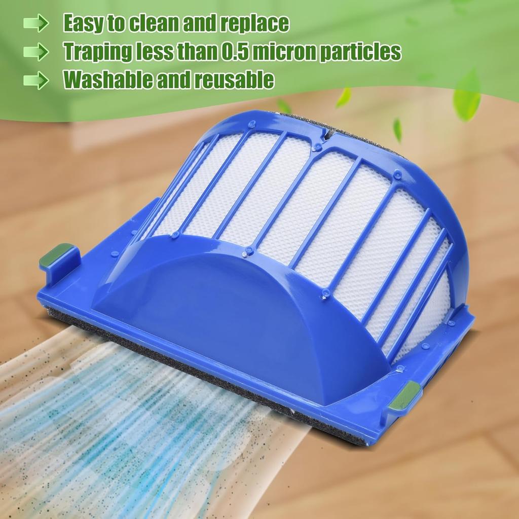 LOVECO Replacement Accessories Kit for iRobot Roomba 600 Series 694 692 690 680 660 665 651 650 614 & 500 Series 595 585 564,6 Filter,6 Side Brush,3