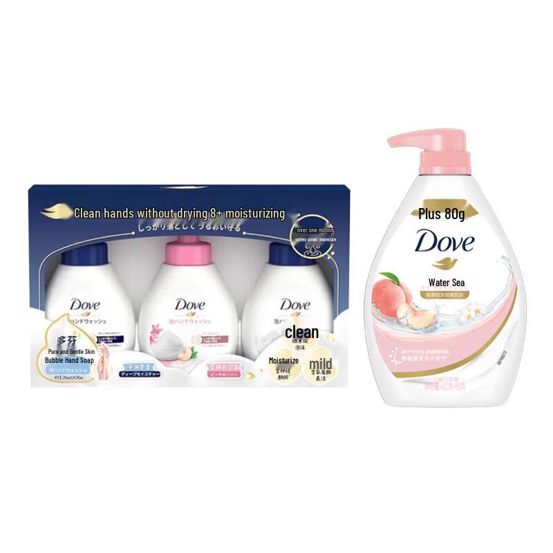Dove Gentle Foam Hand Wash & Moisturizing Shower Milk Set