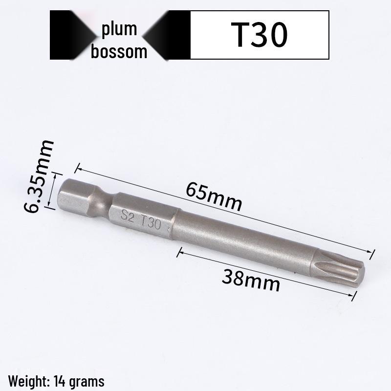 Magnetic Plum Blossom Screwdriver Replacement Bits T15 T20 T25 T30