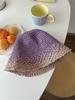 Japanese Straw Weaving Breathable Pot Hat Women's Summer Travel Sunscreen Sunshade Beach Fisherman's Hat Stylish Outdoor Cap