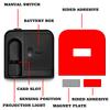 1/2PC Wireless LED Car Door Welcome Laser Projector Logo Ghost Night Light For For Toyota GR Gazoo Racing Logo YARiS Car Styling