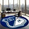 Millonarios Fc (1) Round Office Rug Decorative Floor Rug for Office Bedroom Living Room and Home Space