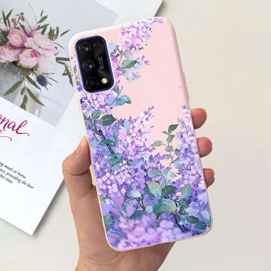 For Realme 7 5G Case RMX2111 Cover New Fashion Flower Girls Painted Funda Soft TPU Cases For Realme 7 Pro Realme7 RMX2155 Bumper