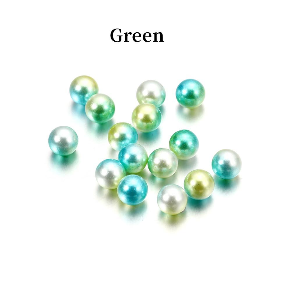 3/4/6/8/10/12MM NO Hole Rainbow Color Bead ABS Imitation Pearl