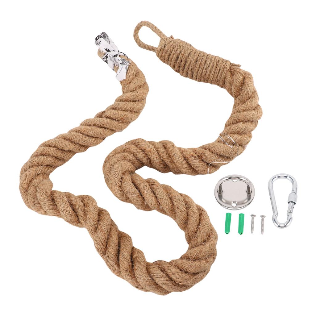 Cat Climbing Rope for Ceiling with Hook Screws Clip Wall Mounted Kitten Rope Scratching Post Cat Furniture