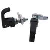 2PCS Stainless Steel Lift and Turn Latches Black Adjustable Grip Handle Compression Latch  Door