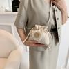 Woven Bag New Trendy 2025 Spring and Summer Straw Woven Cute Bucket Bag Simple Personality Girl Straw Woven Shoulder Messenger Bag