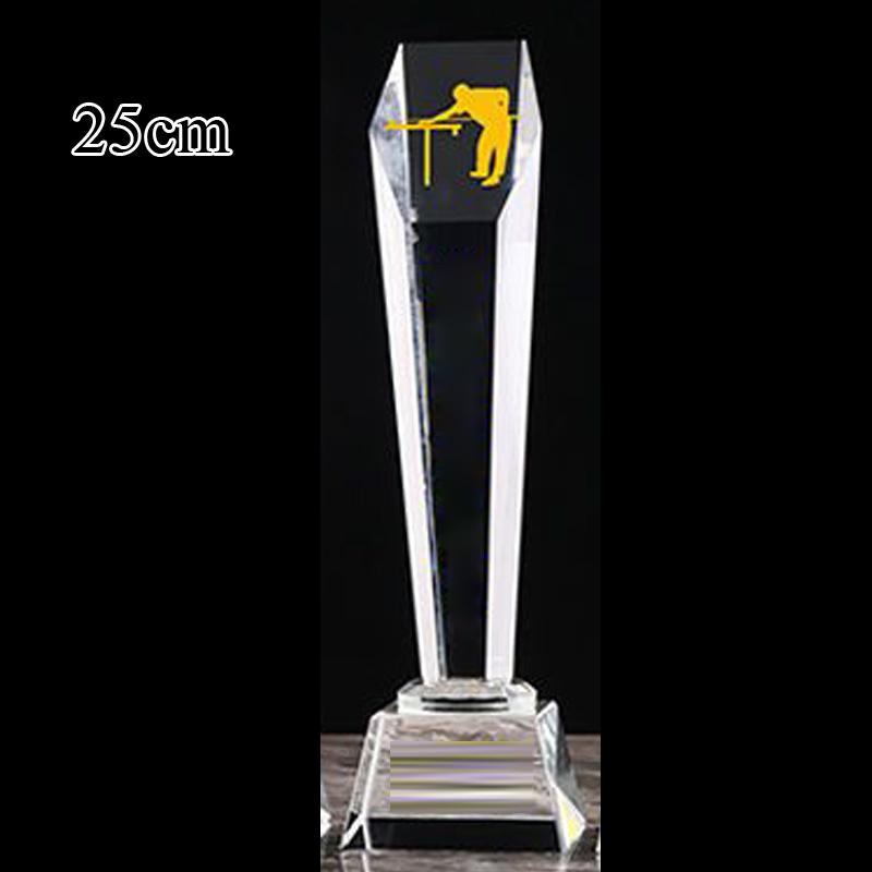 

Custom black eight billiards resin metal crystal trophy sports awards collection home decoration billiards sculpture trophy, 1Pc