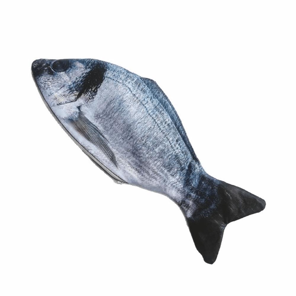Funny Salted Fish Shape Pen Bag Cute Design Stationery Storage Bag Fish Pencil Case Children