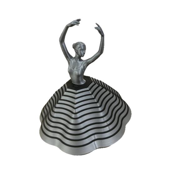 3D Printed Ballet Figurine Dancer Ballerina Statue Expanded Spinning Stress Relief Dancing