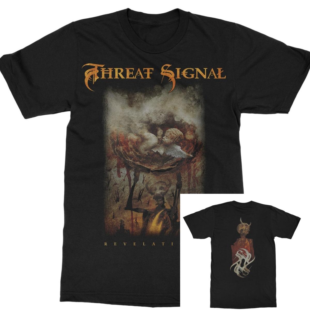 Threat Signal Revelations Band T-Shirt 100% Cotton Graphic Tee Men Women Summer Streetwear Top S разноцветный