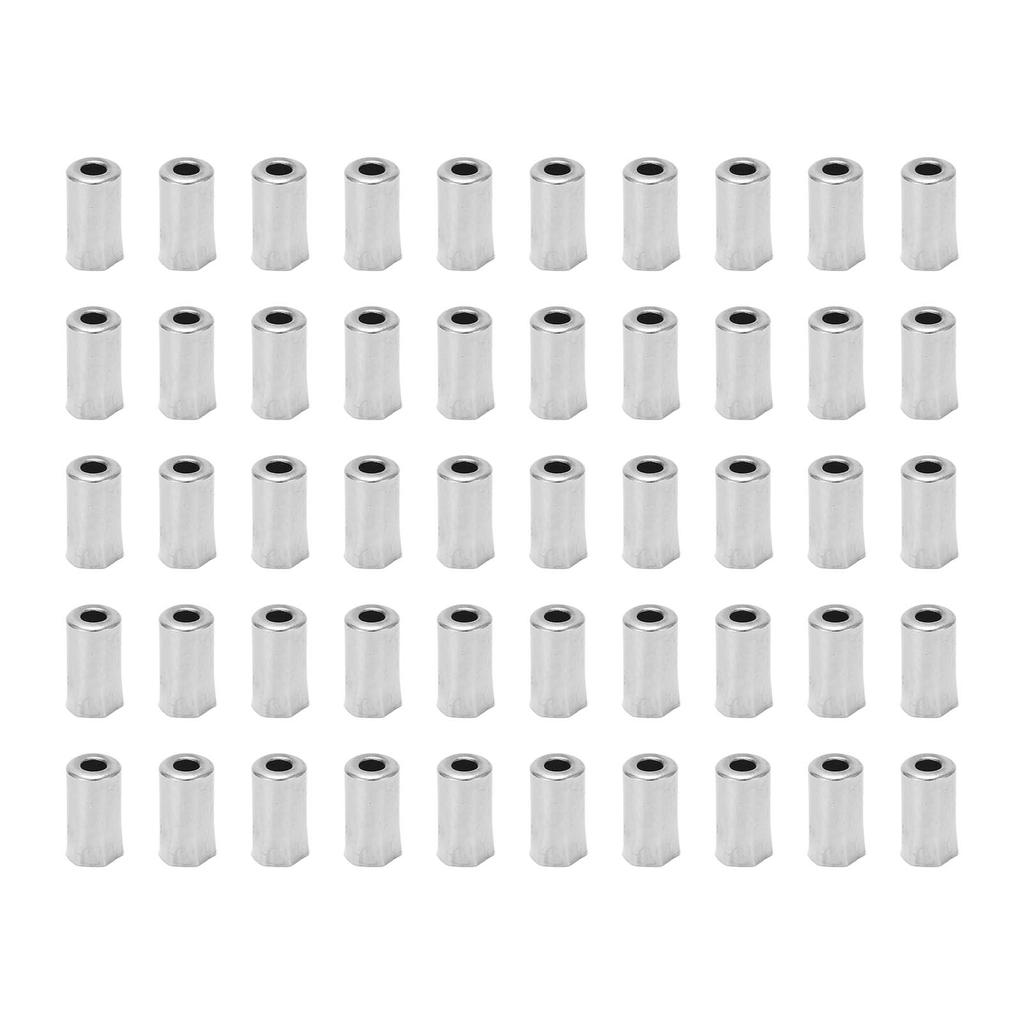 50PCS Bike Brake Cable End Cap Silver Metal Copper 5mm Bike Cable Cap Bicycle Accessories