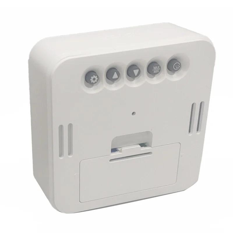 Meteorologická stanice Mini digitální budík s hlasovým ovládáním Podsvícení TEPLOTA Vlhkost Týden Odložené buzení Stolní hodiny 12/24H LCD hodiny