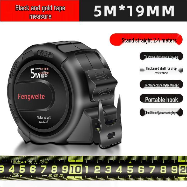 Double-Sided Fluorescent Tape Measure: Thick, Durable, Wear-Resistant, Waterproof, Drop-Proof, High-Precision, Transparent Ruler for Woodworking.