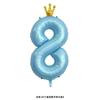 42-Inch Large Pink Crown Aluminum Film Digital Balloon Children'S 1St Birthday Party Decoration Photo Props