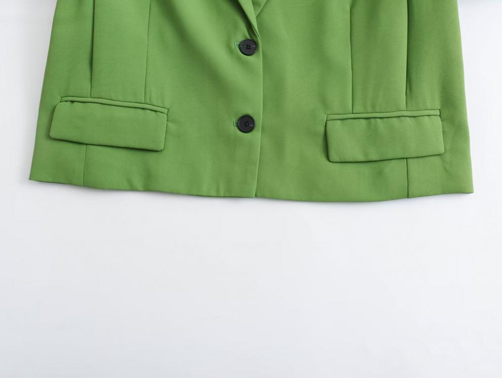 Spring Women's Street Fashion Multi-Pocket Suit Jacket - European and American Style