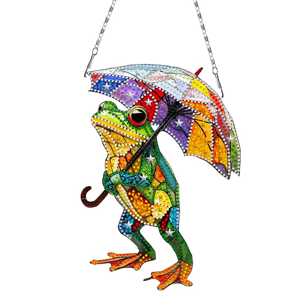 2D/Flat DIY Hanging Diamond Art Kits Rhinestone Diamond Art Window Pendants Diamond Art Pendant DIY Home Decor Hanging Charm