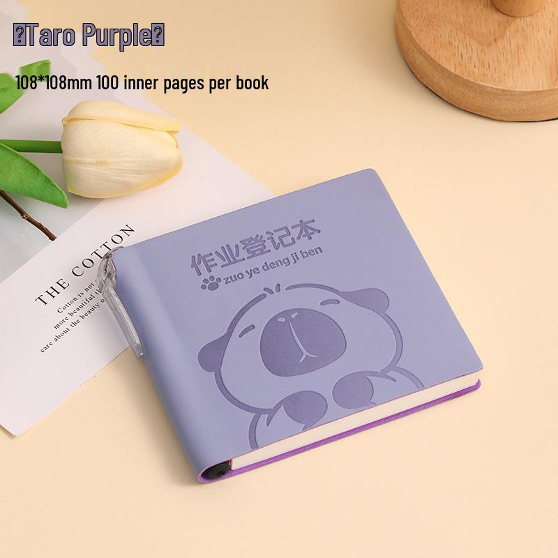 Yaoji First Grade Homework Record Book with Pen Holder - Thickened and Portable for Primary Students