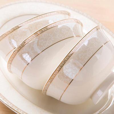 Jingdezhen Bone China Hoge Rijstkom, 6-Inch