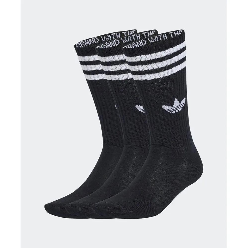 adidas 3-Stripe High Crew Socks 3 Pairs - Black JV7417JV7417 104078 M