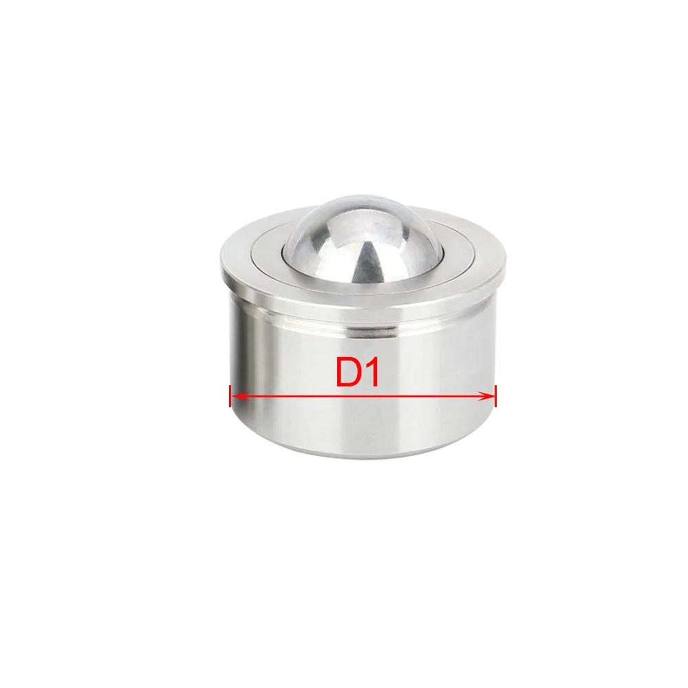 Dia 7.5/9/11/15/18/24/30mm Round Eye Wheel Ball Roller Eye Wheel Bearing Transfer Caster Light/Heavy-duty Universal Roller Wheel Ball